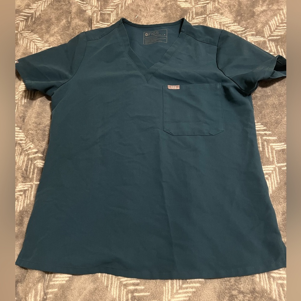 Figs Teal scrub set